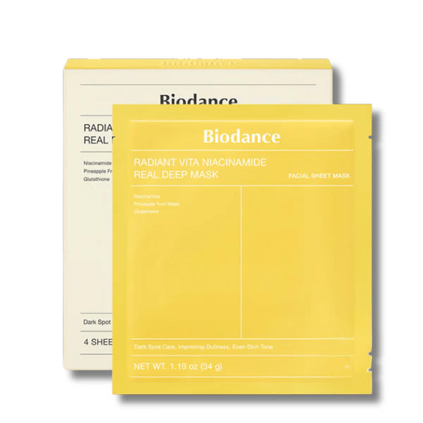 BIODANCE Radiant Vita Niacinamide Real Deep Mask- veido kaukė