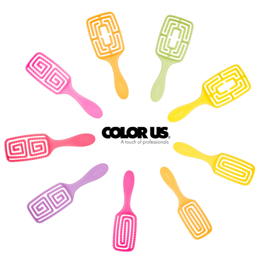 COLOR US kvapnūs ergonominiai plaukų šepečiai