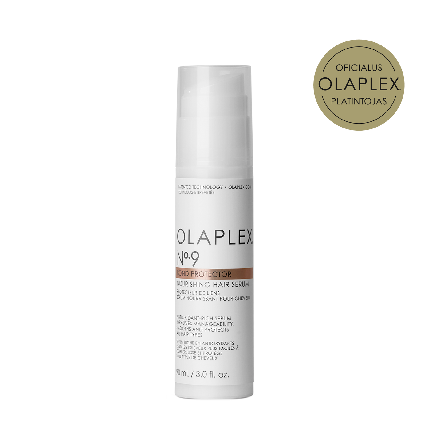 OLAPLEX N°.9 Bond Protector – nesunkus, be silikono nenuplaunamas plaukų serumas 90ml