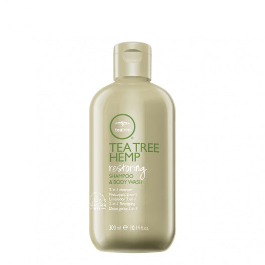 TEA TREE HEMP RESTORING SHAMPOO&BODY WASH - Plaukų ir kūno šampūnas