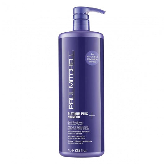 PAUL MITCHELL PLATINUM PLUS+ Intensyviai tonuojantis šampūnas šviesiems plaukams