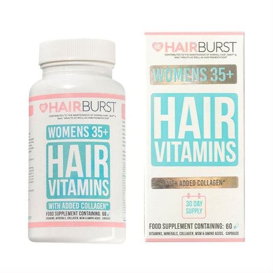 HairBurst maisto papildai plaukams moterims 35+, 60 kapsulių