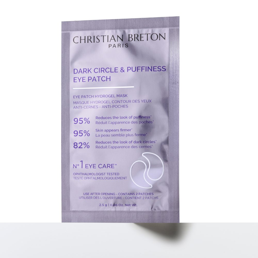 CRISTIAN BRETON 3vnt tamsių ratilų ir paburkimo akių kaukės