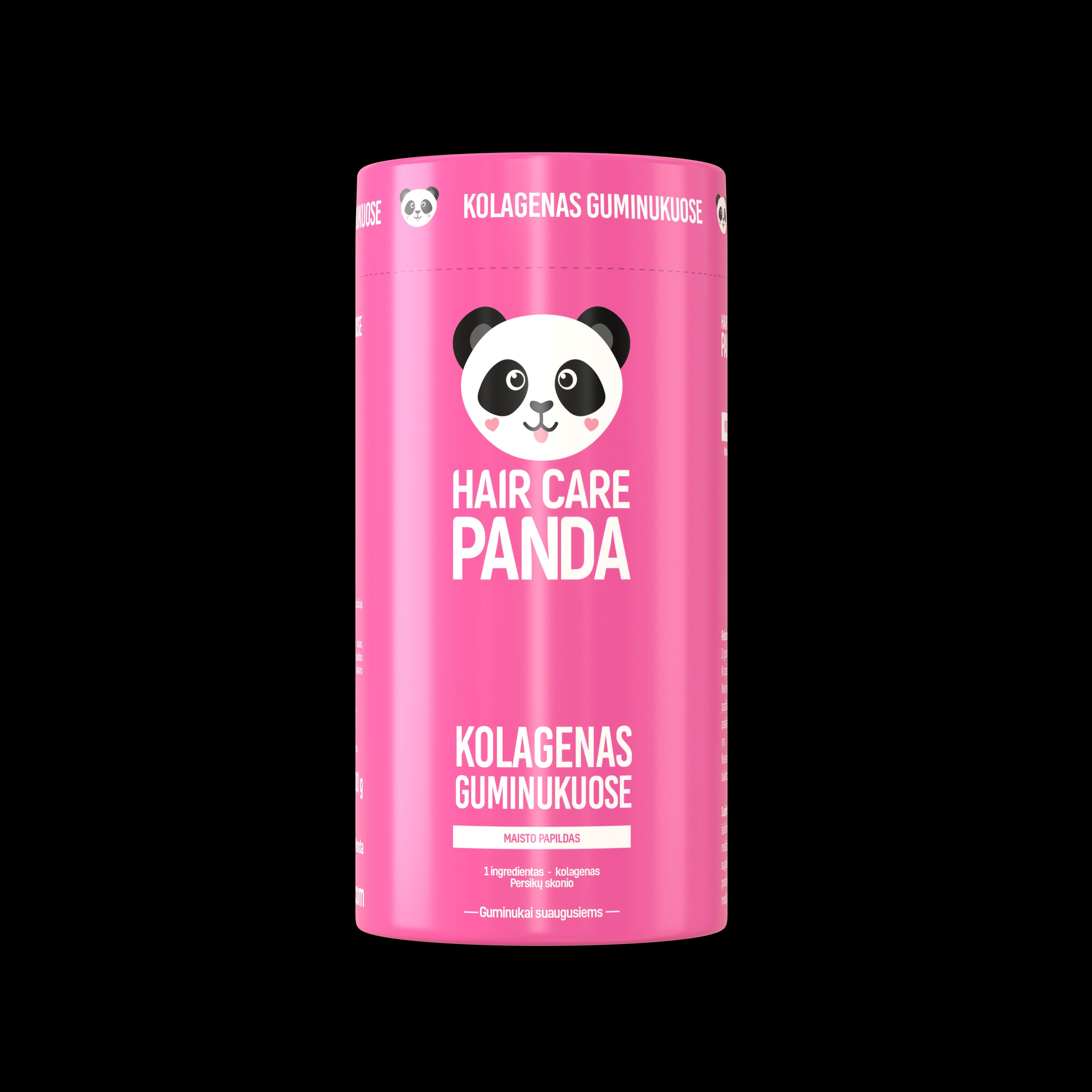 Maisto papildas „Hair Care Panda kolagenas guminukuose“,  300 g, 60 guminukų