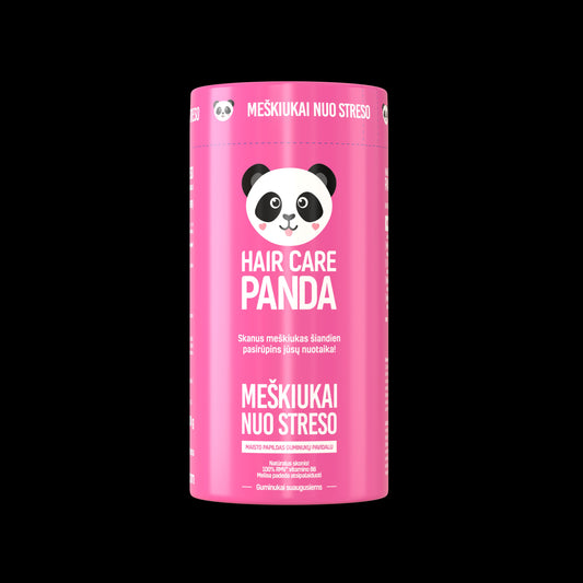 "Hair Care Panda meškiukai nuo streso",  300 g, 60 guminukų