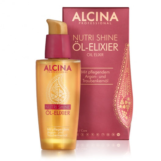 ALCINA NUTRI SHINE OL ELIXIER - Maitinantis ir žvilgesio suteikiantis aliejinis eliksyras