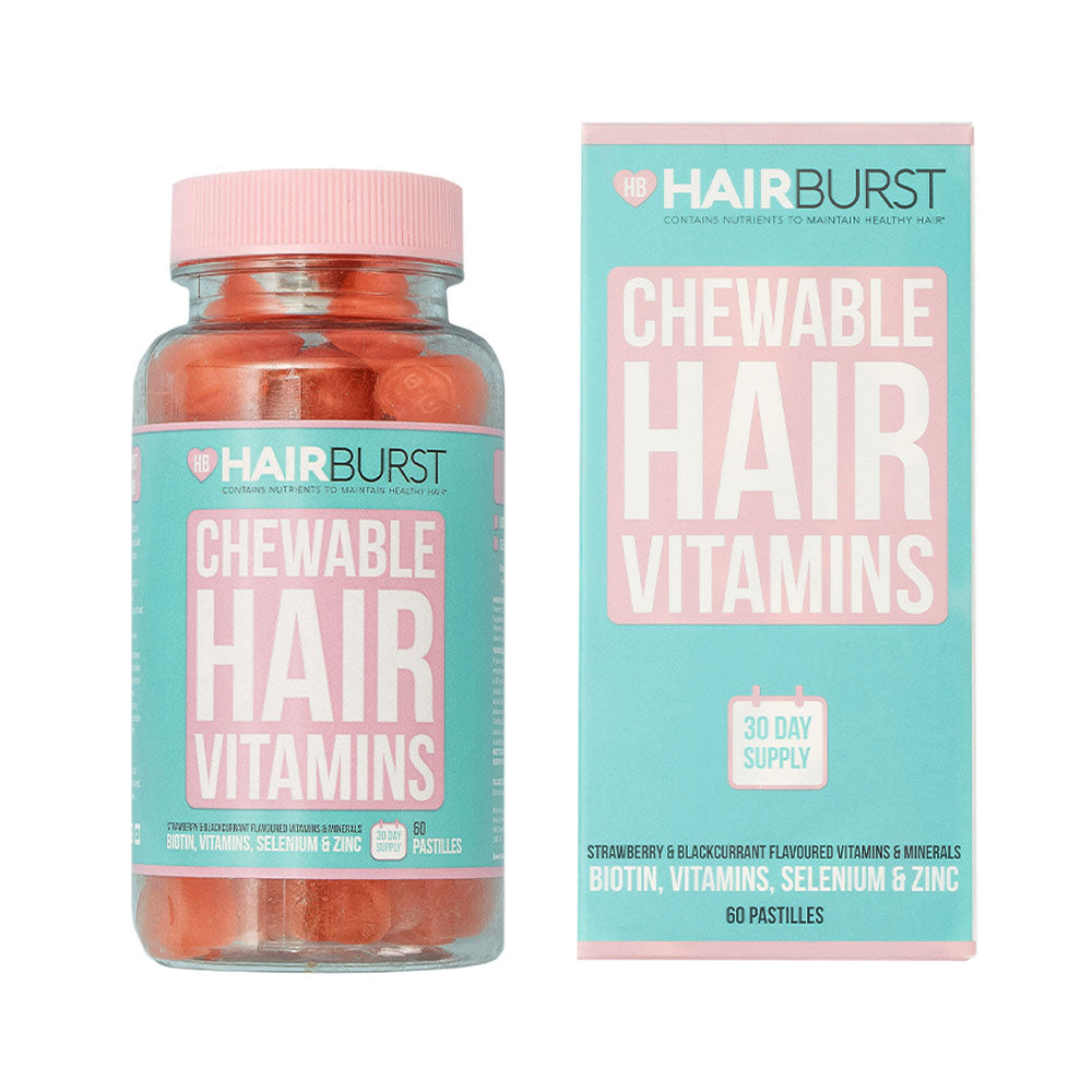 HairBurst maisto papildas, guminukai plaukams, 60 pastilų