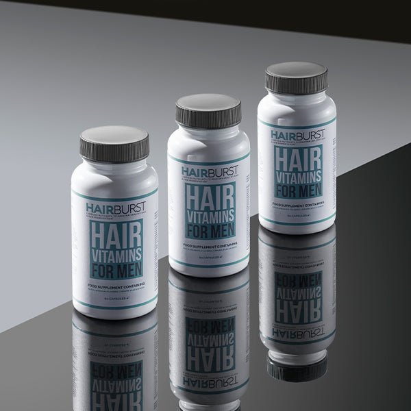 HairBurst maisto papildai plaukams vyrams, 60 kapsulių