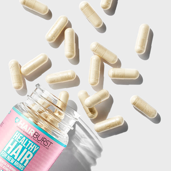 HairBurst maisto papildas plaukams moterims po gimdymo, 30 kapsulių