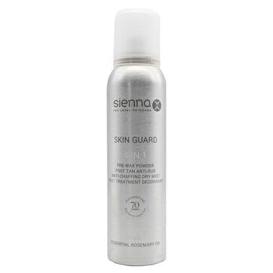 SIENNA X SKIN GUARD 4 IN 1 POWDER SPRAY – PARUOŠIMO PRIEMONĖ PRIEŠ DEPILIACIJĄ,150 ML