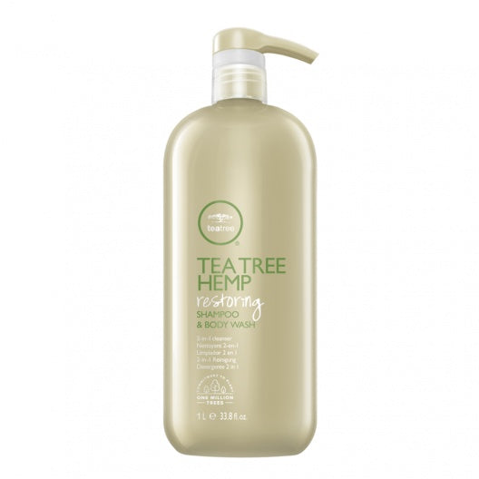 TEA TREE HEMP RESTORING SHAMPOO&BODY WASH - Plaukų ir kūno šampūnas