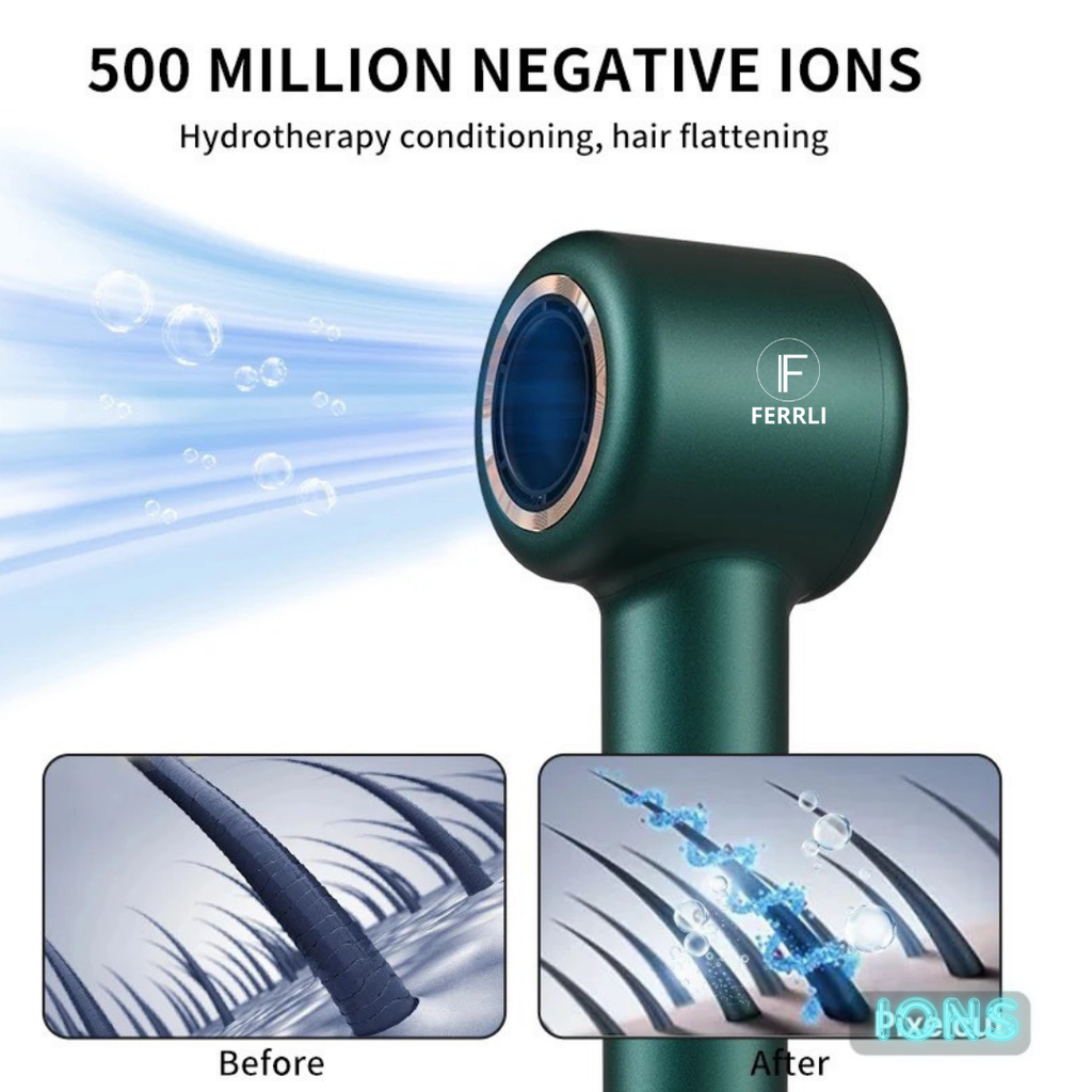 FERRLI IONIC Ultra lengvas ir ultra tylus Džiovintuvas