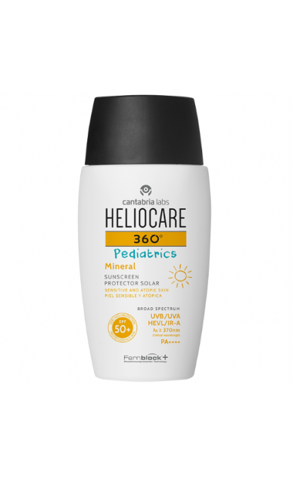 HELIOCARE 360 PEDIATRICS PRIEMONĖ SU MINERALINIAIS FILTRAIS VAIKAMS IR KŪDIKIAMS SPF50+, 50 ML