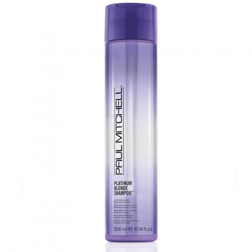 PAUL MITCHELL PLATINUM BLONDE SHAMPOO geltonus tonus neutralizuojantis šampūnas šviesiems plaukams