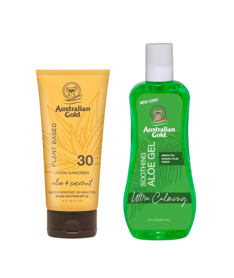 Australian Gold apsaugos nuo saulės rinkinys Plant Based SPF30 + po deginimosi Soothing Aloe