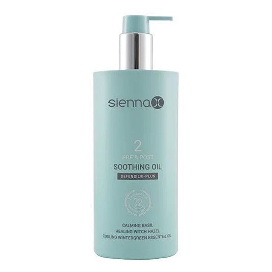 SIENNA X PRE & POST SOOTHING OIL – ODĄ RAMINANTIS ALIEJUS, 500 ML