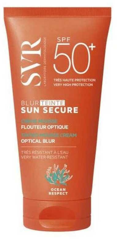 SVR Sun Secure Blur Teinte Beige Rose SPF50+ 50 ml - Kremas nuo saulės su spalva